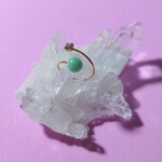 【再販】エメラルド 天然石 オープン ピンキーリング