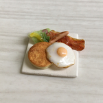 『モーニング・プレート』★パンケーキ・目玉焼き等★ミニチュアフード