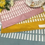 【再11】上品くすみ3色A4❤️20×30⭐️25×30⭐️両面女の子男の子ランチョンマット⭐️お名前タグサービス