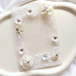  〖 送料¥0 〗花刺繍レースのシンプルトレカケース