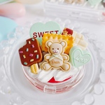 pastel bear チョコミント朱肉