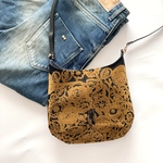 ⚮̈ミナペルホネン flower nest black まるっこポシェット