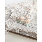 ビーズ刺繍のビジューピアス mini