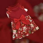 完成品犬服L☆クリスマスワンピース