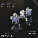 ⭐️タンザナイト⭐️STAR⭐️星形Silver925✨Jewelry天然石ピアス✨