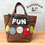 tuttifun＊maru とFUNの茶色のバッグ