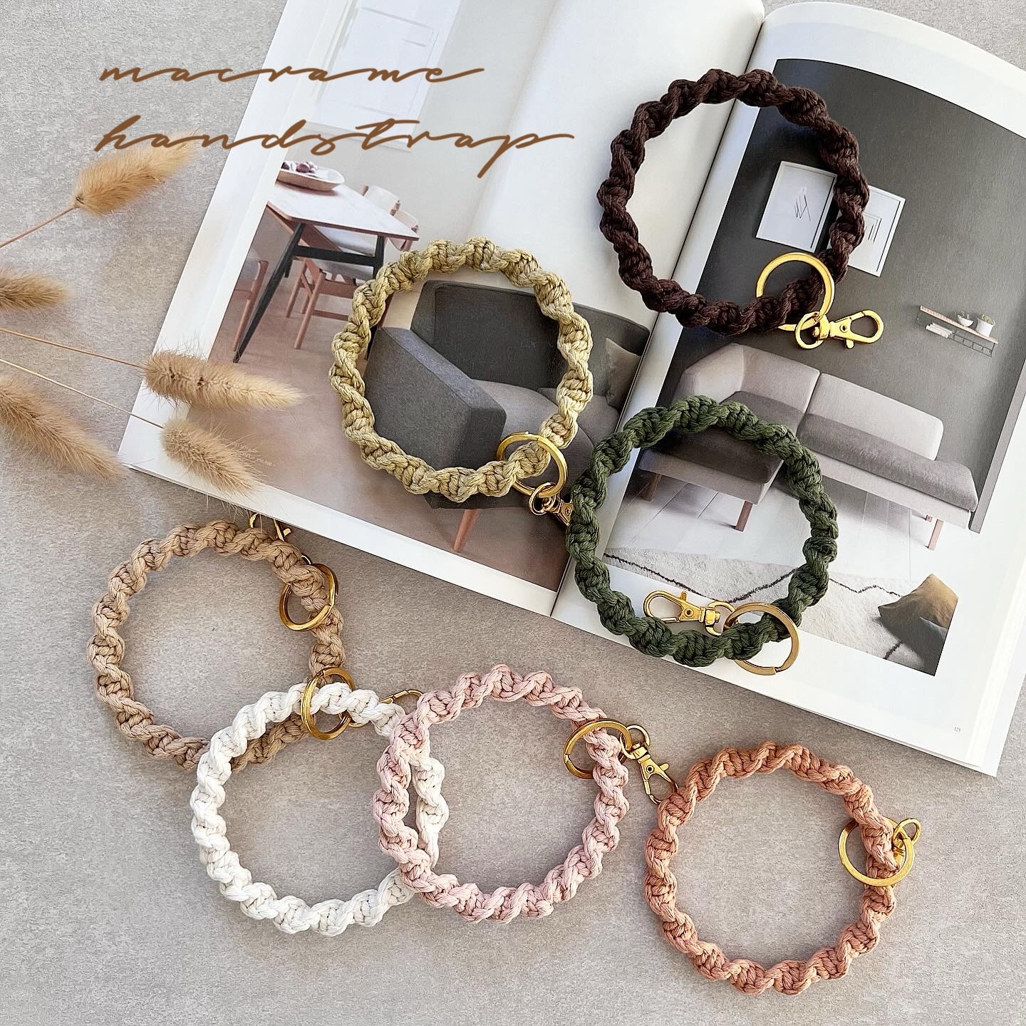 マクラメスマホリングハンドストラップ𓍱𓍱𓍱 - heureux GALLERY