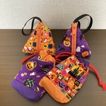 ハロウィン　巾着袋&三角ポーチ　4枚セット