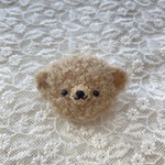 ももちゃん専用　くまくまブローチ （鼻立体）