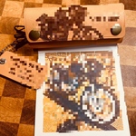 オリジナルレザー3連キーケース