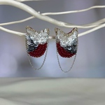 ひいらぎレッド(イヤリングearring)