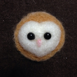 ふくろうさんブローチ