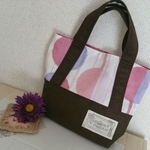 淡い色合いのトートバッグ♪