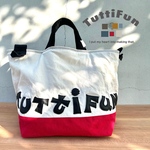 tuttifun＊赤白ツートンのTUTt i F u Nバッグ