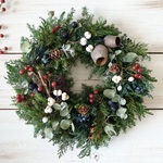 ✤22~23センチ✤木の実とユーカリの秋冬クリスマスリース