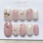 16・ニュアンスネイルチップ ぷっくりミラー