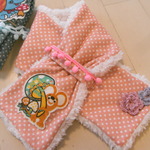 SALE キッズマフラー☆ピンクニット