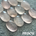 【4個】天然石♡カボション　10×14mm《ピンククリスタル》C44