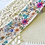 [50cm] インド刺繍リボン　ファブリック　C