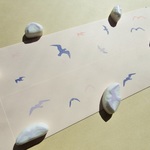 『ウミネコシルエット』　6羽セット　（普通ver.）　野鳥の消しゴムはんこ