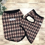 犬服 フリース ペット服 冬 千鳥格子 チワワ イタグレ フレブル ミニピン ダックス コーギー 小型犬 中型犬 大型犬 クリスマス ドッグウェア 冬服 フレンチブルドッグ 犬 名入れ うちの子 