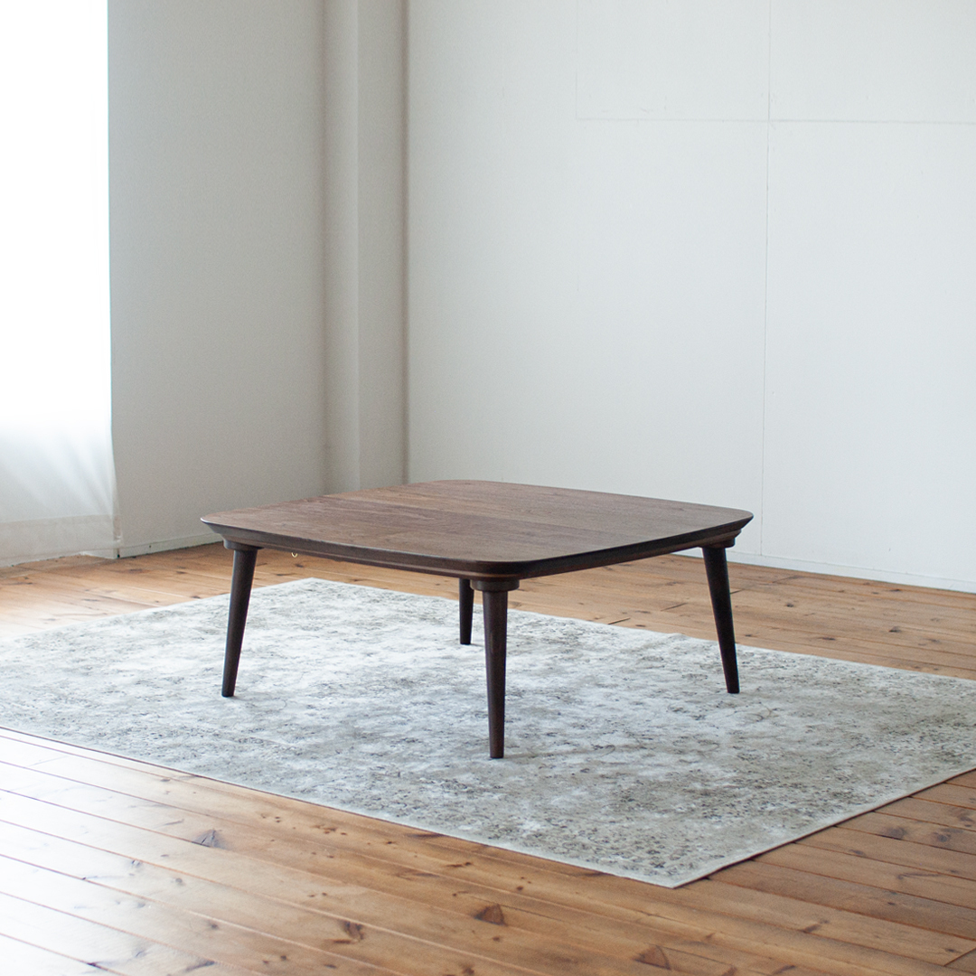 オーク材のラウンドダイニング［ 3サイズ 70cm 80cm 90cm ］セミ