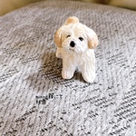 もこもこわんちゃん　犬　子犬　フィギュア　置物　オブジェ　