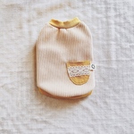 【お腹ボア生地】コーデュロイのタンクトップ/クリーム