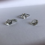 良縁を引き寄せ☆天然石「グリーン水晶」リング　つけぱなしOK♪