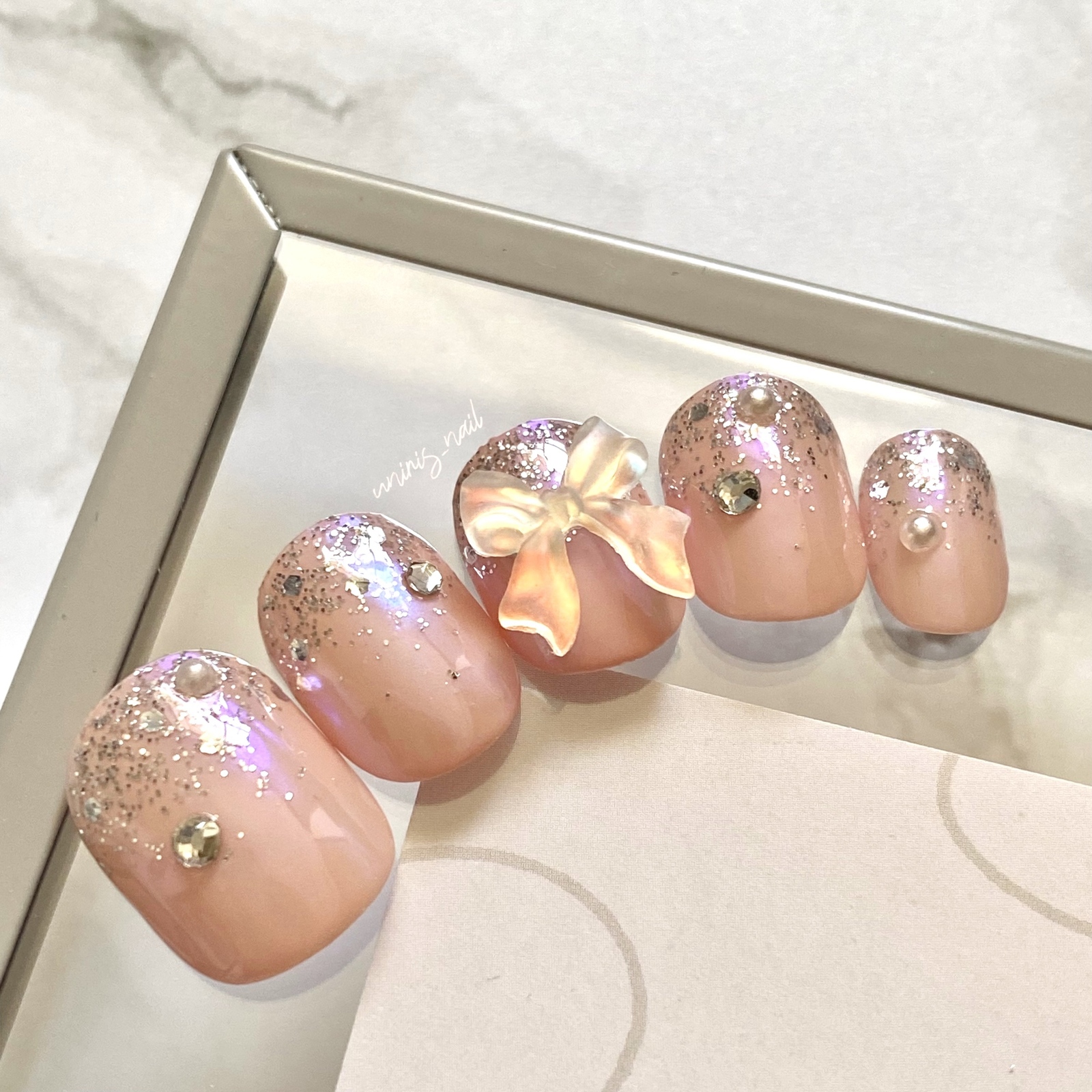 ハンドメイド ♡ ネイルパーツ ♡ No.23 リボン 15個 ハンドメイド ♡ ネイルパーツ ♡ No.23 リボン 15個