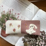 🐰felt  de  patchworkうさぎのペンケース🐰