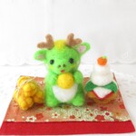 送料無料🌷辰年のお正月🐉🌸羊毛フェルト　干支