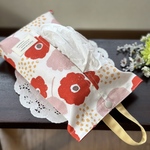 ＊箱なしティッシュカバー＊北欧花柄  レッド