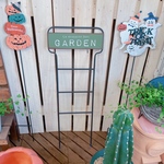 グリーン系プレート付き！GARDENはしごピック【ガーデン雑貨】オシャレなディスプレイ雑貨♡ジャンクガーデンにも