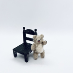 ベロくま［５cm］／小さなぬいぐるみ／ハンドメイドミニチュアテディベア／くま