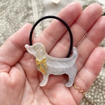 キッズ レジン dog いぬさん ヘアゴム  weimaraner