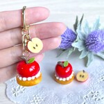 【キーホルダー】りんごムースのタルト