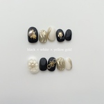 #N-11 【 size order 】nail tip - nuance bridal 成人式 前撮り 振袖 ブライダル ニュアンスネイル 結婚式 お花