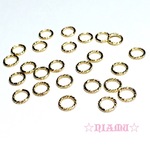 【14kgf 丸カン】直径5mm クローズタイプ　線径0.7mm 　2個セット　ハンドメイド素材