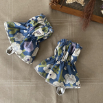 リバーシブルキッチンアームカバー　北欧テイスト　ブルー