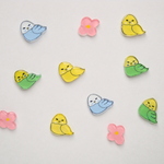 むくむくセキセイインコのピアス