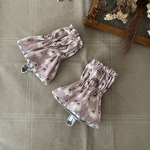 リバーシブルキッチンアームカバー　北欧チューリップ　パープルピンク