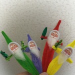 モールサンタ4人 クリスマスオーナメント　カラフル♡クリスマス飾り♪