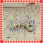lk-2015様 専用カート 本革編み上げサンダル  ピンク&ブルー