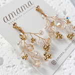 minori【ゴールドシャドー】ピアス/イヤリング 小枝アクセサリー