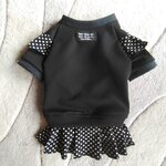 犬服！Msize！ドット　フリフリスカート