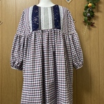 落ち着いたチェックのチュニック