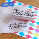 Thank you はんこ(ながーいダルメシアン)