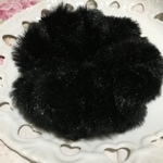 💓sale300円💓ブラックファー❤︎プレーンシュシュ✨