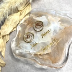 世界にひとつ⭐︎ ニュアンス　リングピロー　アクセサリートレイ　ウェディング　フォト　ブライダル　挙式　結婚式　結婚祝い　プレゼント　カジュアル